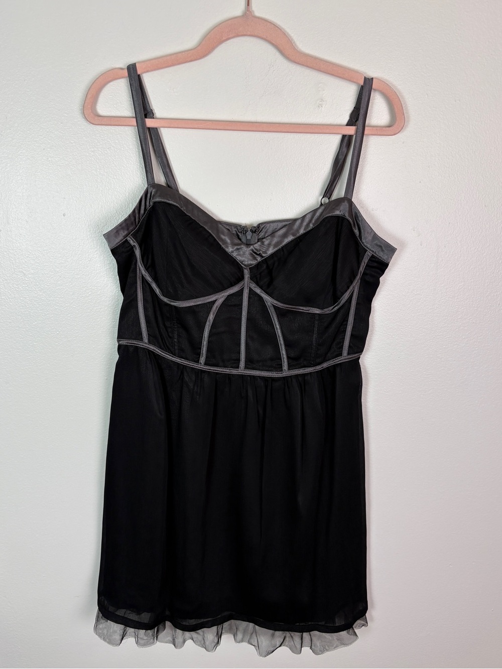 VTG Y2K Black Corset Party Dress by Guess
